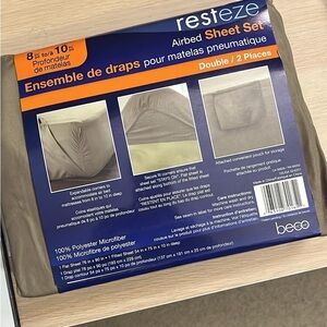 Twin new Airbed Sheet Set - Available in Two Colors, Fits 8-10 Inch Depth